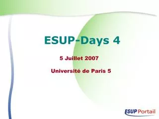ESUP-Days 4