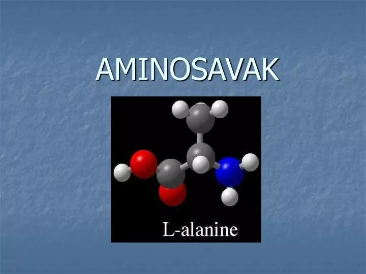 aminosavak