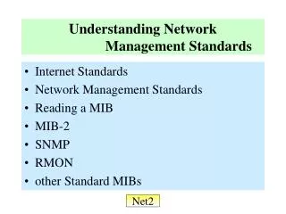 Understanding Network Management Standards