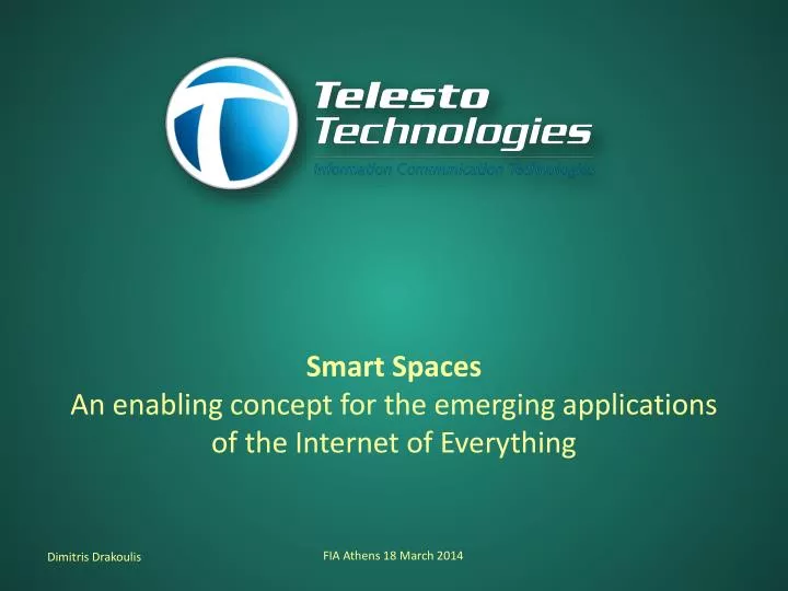 smart spaces an enabling concept for the emerging applications of the internet of everything