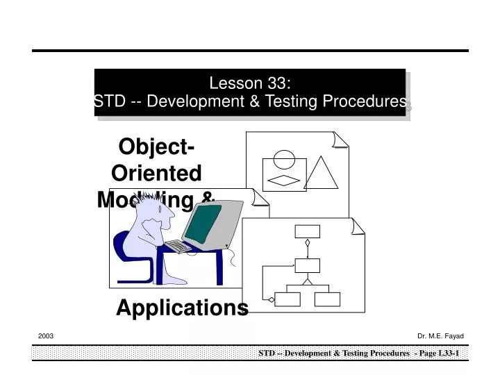 lesson 33 std development testing procedures