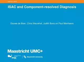 ISAC and Component-resolved Diagnosis
