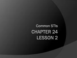 Chapter 24 Lesson 2