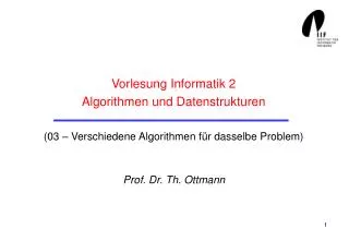 Prof. Dr. Th. Ottmann