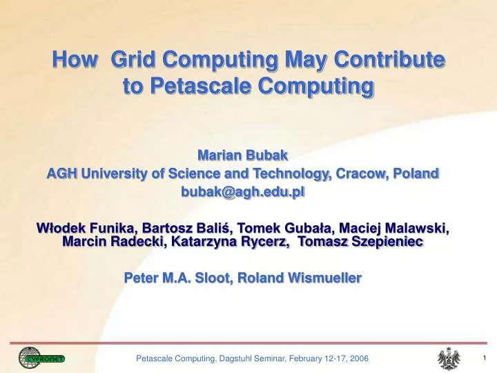 how grid computing may contribute to petascale computing