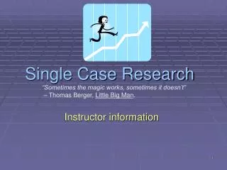 Single Case Research