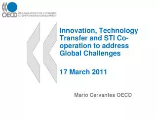 Mario Cervantes OECD