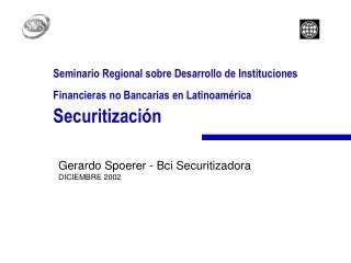 Gerardo Spoerer - Bci Securitizadora DICIEMBRE 2002