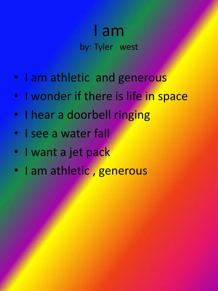 i am by tyler west