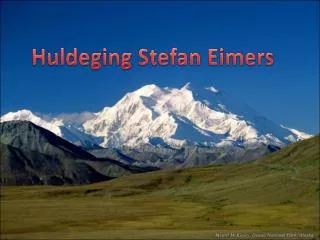 Huldeging Stefan Eimers