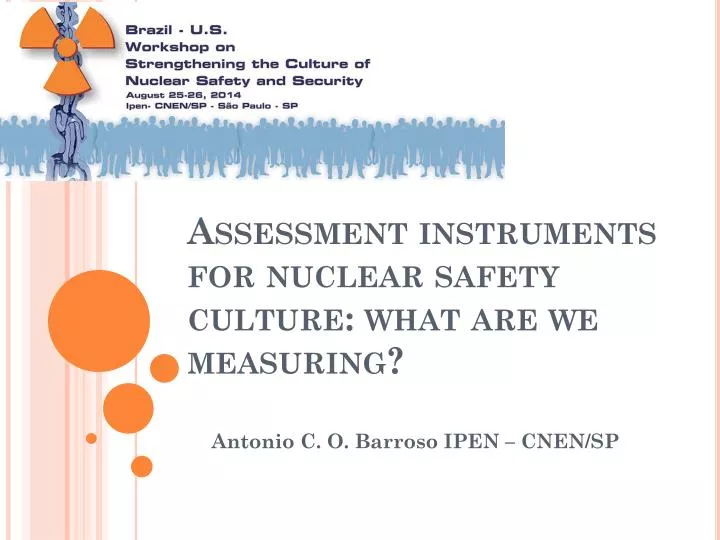assessment instruments for nuclear safety culture what are we measuring