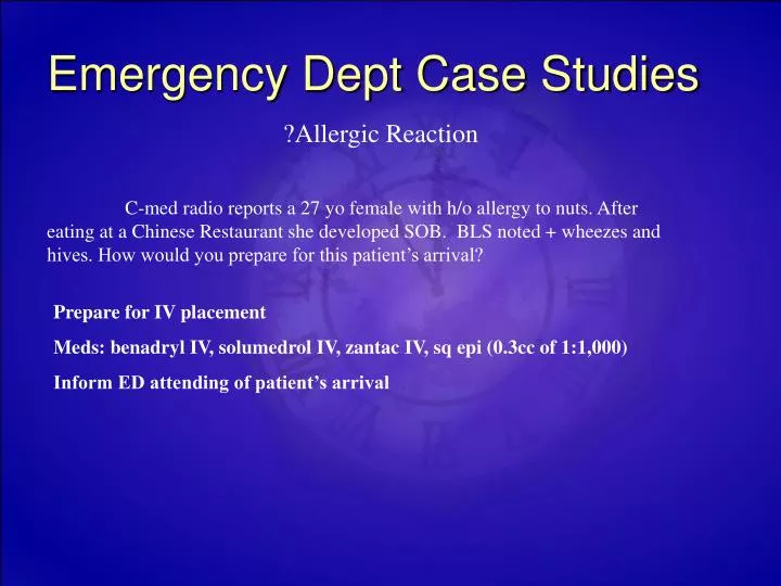 emergency dept case studies