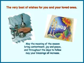 The very best of wishes for you and your loved ones.