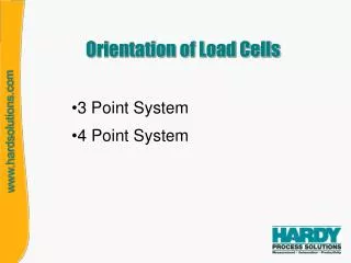 Orientation of Load Cells