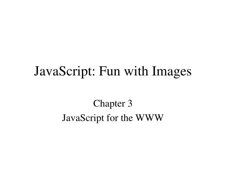 javascript fun with images