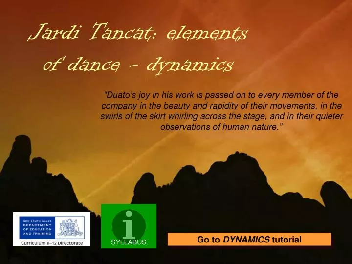 jardi tancat elements of dance dynamics