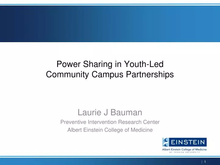 power sharing in youth led community campus partnerships