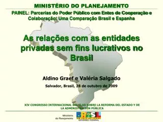 As relações com as entidades privadas sem fins lucrativos no Brasil