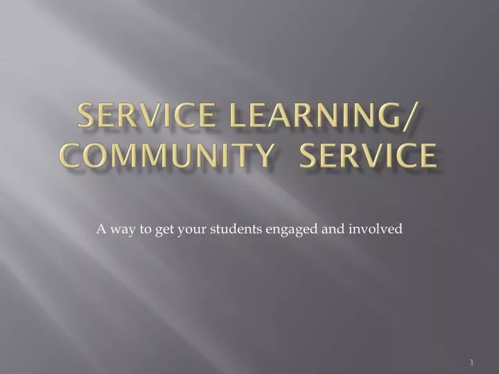 service learning community service