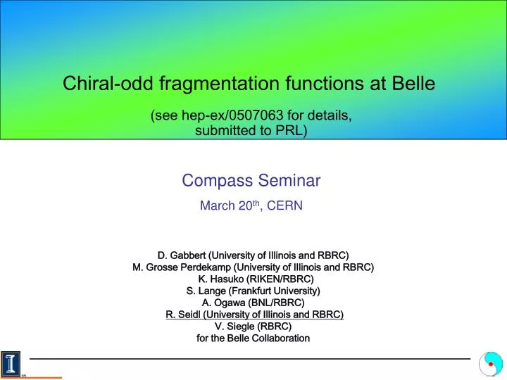 c hiral odd fragmentation functions at belle