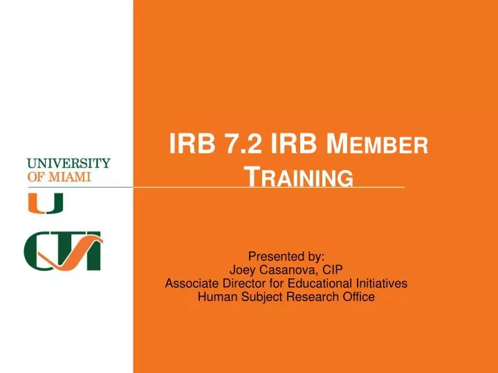 irb 7 2 irb member training