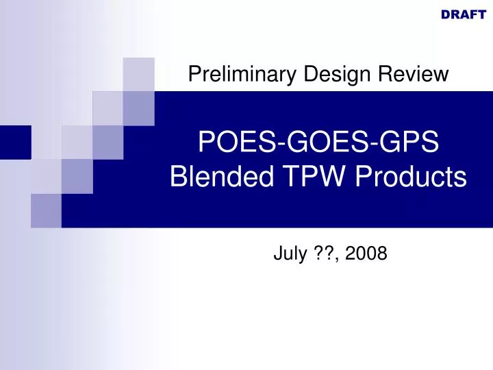 poes goes gps blended tpw products