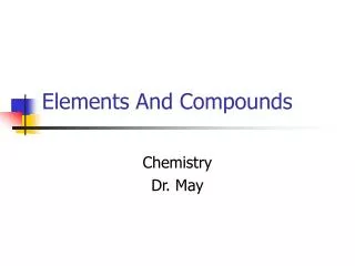Elements And Compounds