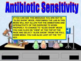 Antibiotic Sensitivity