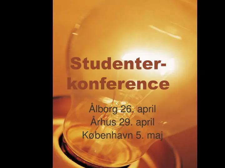 studenter konference