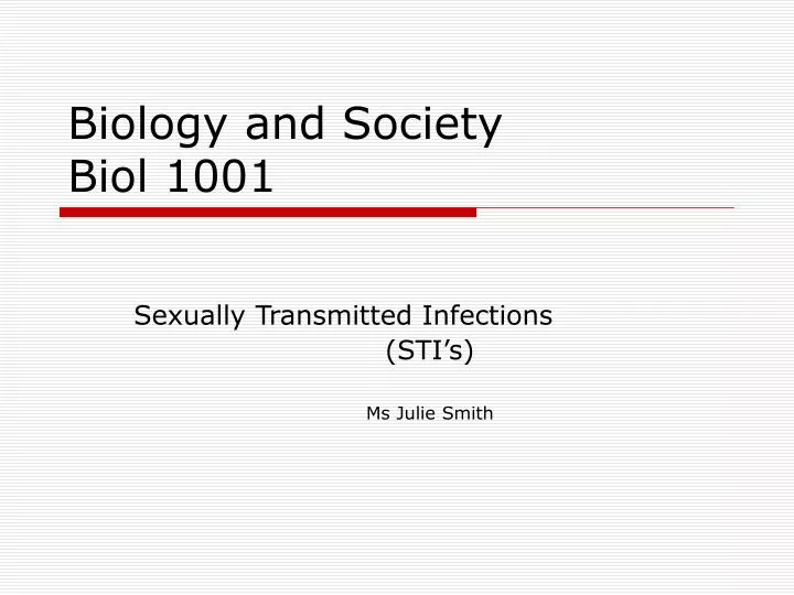 biology and society biol 1001