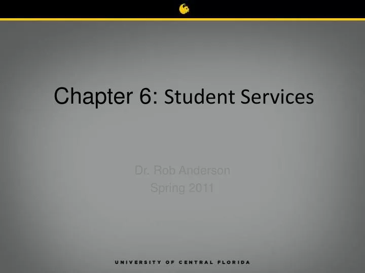 chapter 6 student services