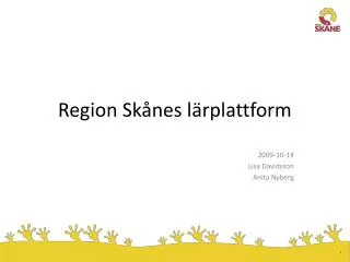 Region Skånes lärplattform
