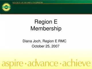 Region E Membership