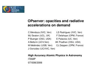 OPserver: opacities and radiative accelerations on demand