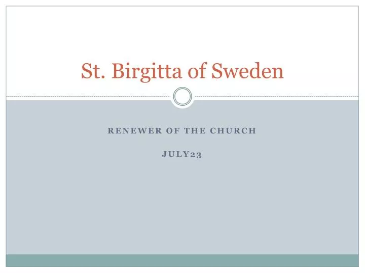 st birgitta of sweden