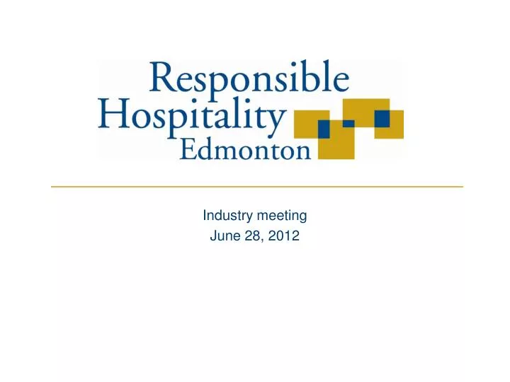 industry meeting june 28 2012