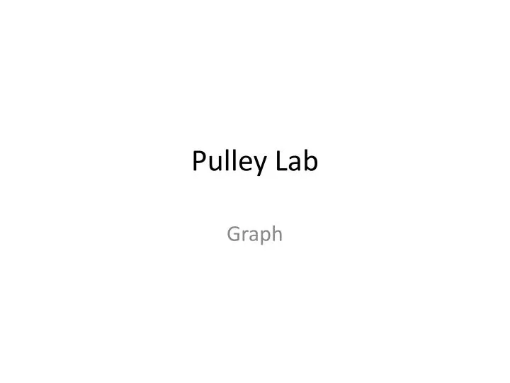 pulley lab