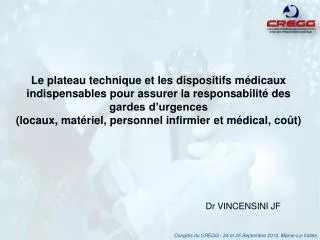 dr vincensini jf