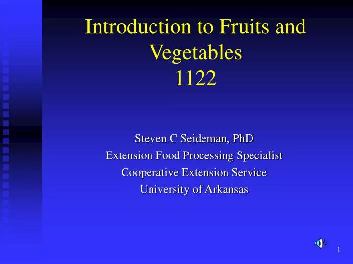 introduction to fruits and vegetables 1122