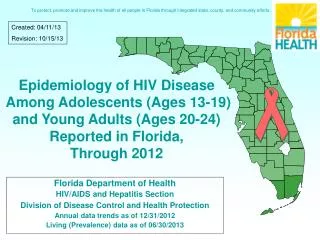 Florida Department of Health HIV/AIDS and Hepatitis Section