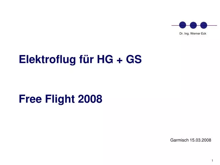 elektroflug f r hg gs free flight 2008