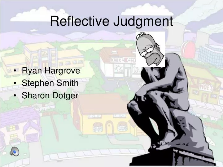 reflective judgment