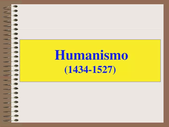 humanismo 1434 1527