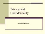 PPT - Privacy vs. Confidentiality PowerPoint Presentation, free ...