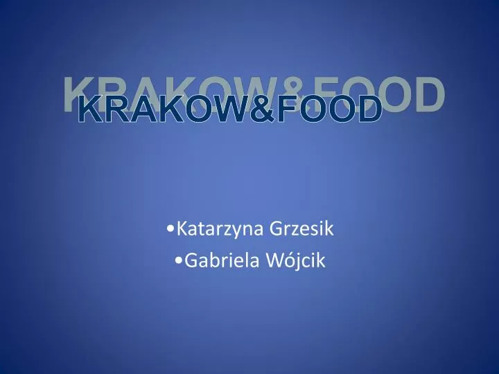 krakow food