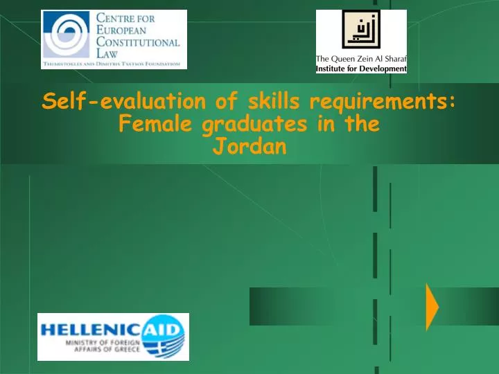 self evaluation of skills requirements female graduates in the jordan
