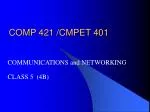 COMP 421 /CMPET 401 - slide 1