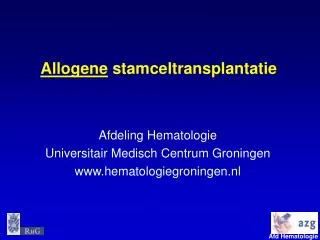 Allogene stamceltransplantatie