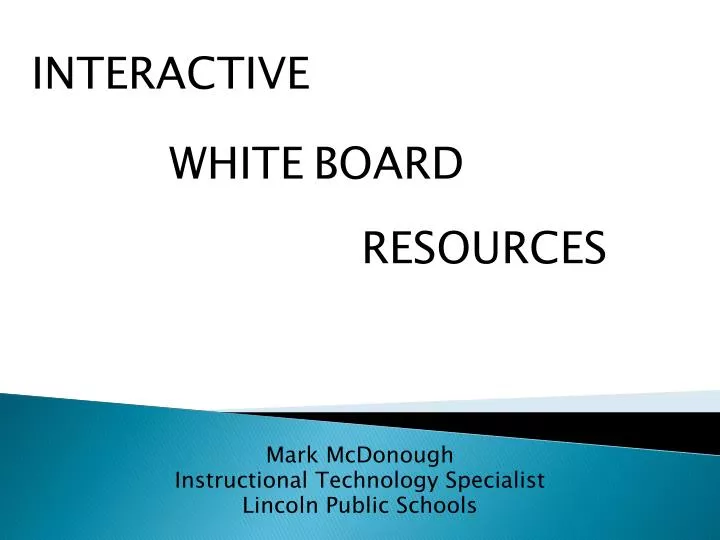 mark mcdonough instructional technology specialist lincoln public schools