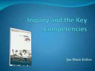 Inquiry and the Key Competencies
